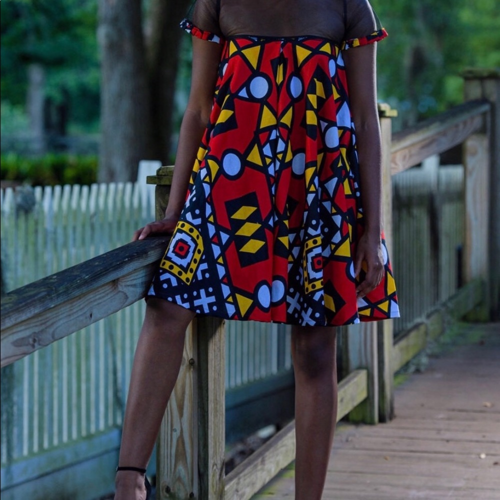 Nice looking dress very colorful unique style